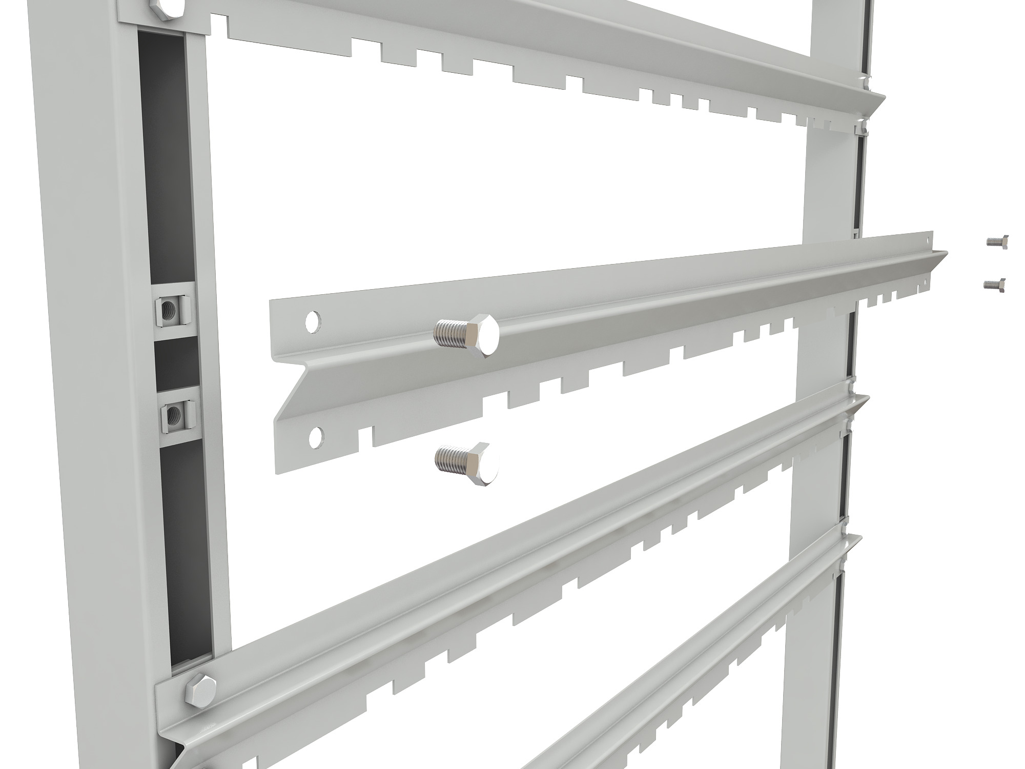 ER-00024051 Стеллаж для пластиковых лотков SORTEX односторонний 1500x1000x450.01