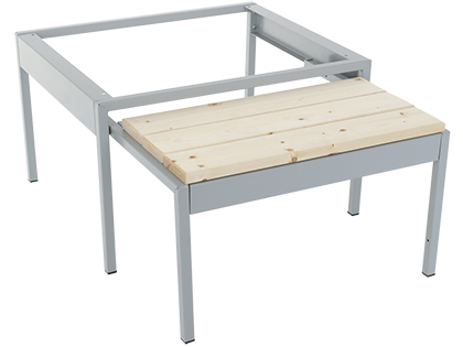 Подставка с выдвижной скамьей LS-21-80 ВСК 360x800x770 мм